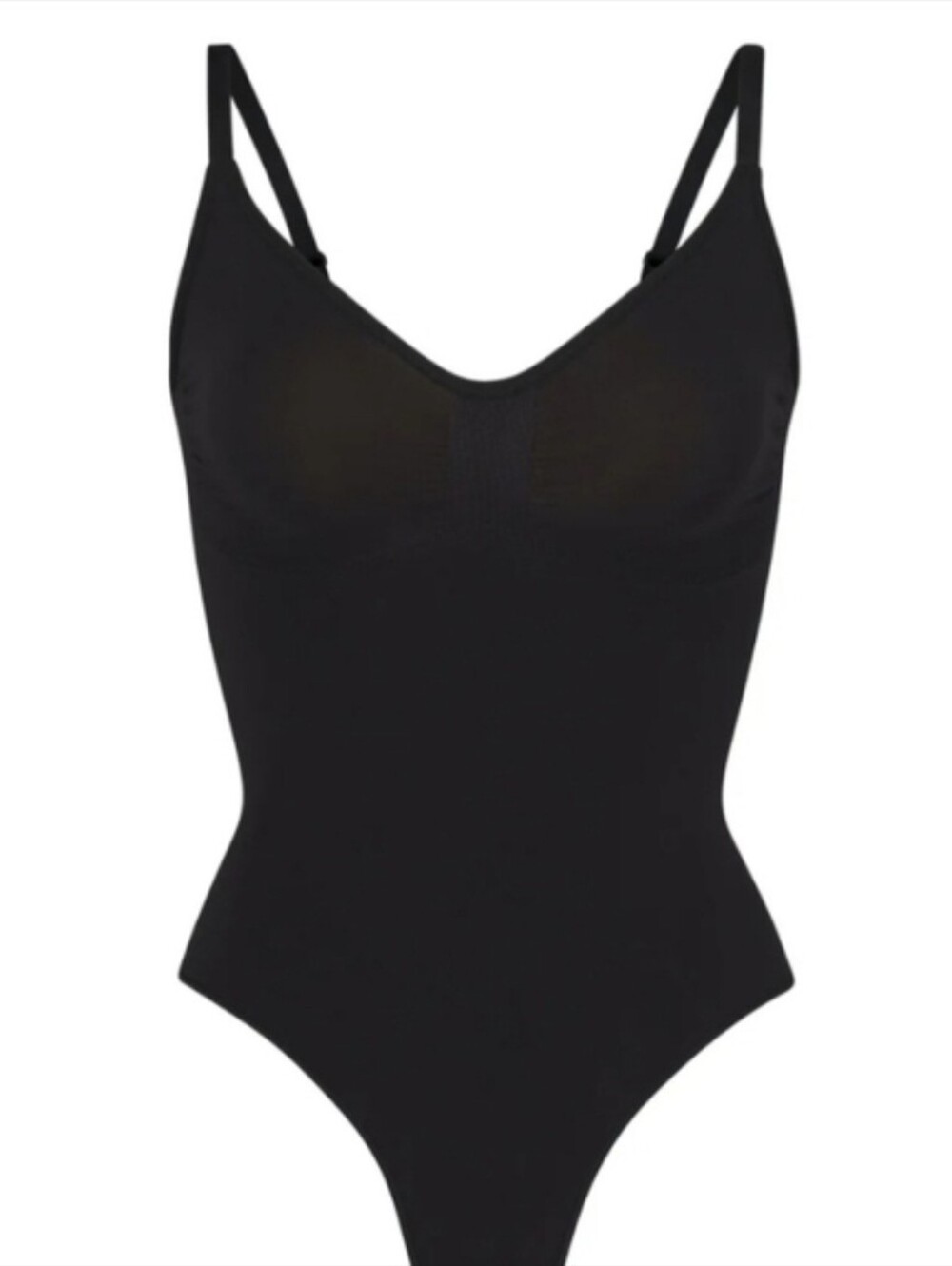 SKIMS Med $70 NWOT SEAMLESS SCULPT THONG BODYSUIT  Onyx